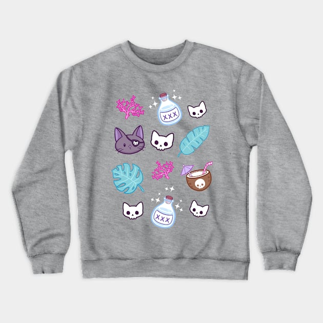 Pirate Cat | Nikury Crewneck Sweatshirt by Nikury